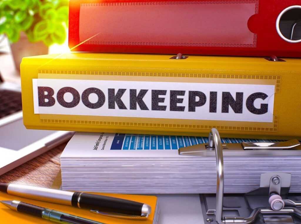 image of bookkeeping binder for oak hill bookkeeping service